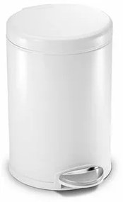Simplehuman Pedálový okrúhly kôš 4,5 l, biela