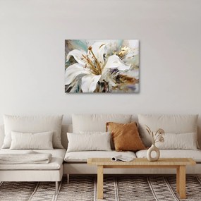 Obraz - Abstrakcia s ľaliou (70x50 cm)