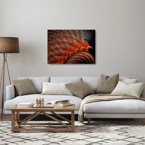 Sklenený obraz - Abstraktná imitácia peria (70x50 cm)