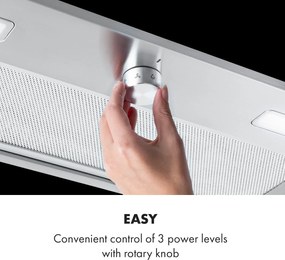 Klarstein Simplica, digestor, 70 cm, vstavaný, 400 m³/h, LED, nehrdzavejúca oceľ