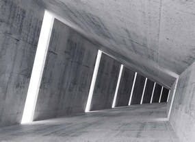 Manufakturer -  Tapeta 3D Gray tunnel