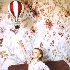 Tapeta jesenná lúka biela 280x100 cm