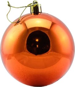 DECOLED Sada vianočných ozdôb medené plastové gule 6 cm, 4× lesklé, 4× matné, 4× trblietavé, balenie 12 ks