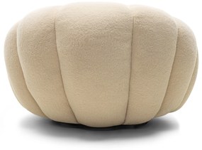 Designové relaxační křeslo VENEZIA 100 cm bouclé béžové