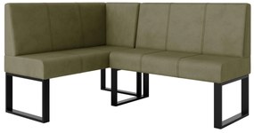 Rohová lavica Bernio 140x200 (olivová) (L). Akcia -20%. Vlastná spoľahlivá doprava až k Vám domov. 1129868