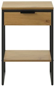 Dizajnový odkladací stolík Valenzuela 40 cm vzor dub