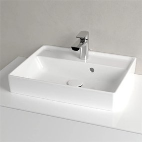 VILLEROY &amp; BOCH Collaro závesné umývadielko s otvorom, s prepadom, spodná strana brúsená, 500 x 400 mm, biela alpská, 43345G01