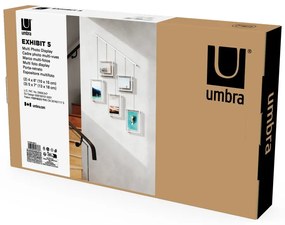 Biele kovové rámčeky na stenu v súprave 5 ks 79x43 cm Exhibit – Umbra