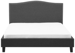 Čalúnená posteľ 180x200cm sivá MONTPELLIER Beliani