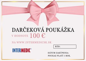 INTERMEDIC SK Darčeková poukážka v hodnote 100 €