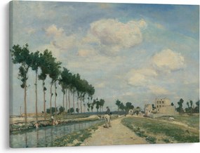 Obraz - Johan Barthold Jongkind, The Towpath, reprodukcia (70x50 cm)
