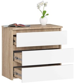Komoda CL3 60 cm dub sonoma/biela