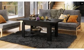 Rozkladací konferenčný stôl so zvíhacou doskou ROY čierna