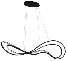 Dizajnový stmievateľný luster Twist čierna