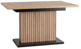 JAKS Rozkladací stôl 130 - 180 cm dub artisan čierny Giant