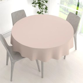 Biante Dekoračný okrúhly obrus Rongo RG-089 Svetlo béžový Ø 110 cm