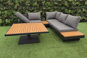 Záhradný nábytok SAN MARCO s tmavými poduškami