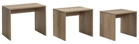 SADA 3x Konferenčný stolík hnedá