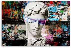 Gario Obraz na plátne Farebná graffity socha Rozmery: 100 x 70 cm