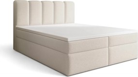 Kontinentálna posteľ Tenor 160x200 s úložným priestorom - béžová bouclé Quelle 03