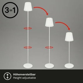 Briloner 1438016 - LED Stm. dotyková stojacia lampa LED/3,5W/5V 3000K 130 cm biela