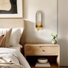 LED Nástenné svietidlo MONET LED/13W/230V + LED/2W 3000/4000/6000K zlatá