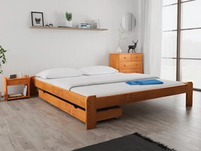Posteľ Ada 160 x 200 cm, jelša Rošt: S latkovým roštom, Matrac: Matrac COCO MAXI 20 cm