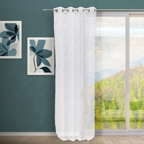 Bielo-béžová záclona 140x260 cm Coral – Casa Selección