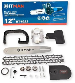 Hitman HT-6222 Univerzálny Adaptér pre Reťazovú Pílu na Uhlovú Brúsku s Olejovou Nádržou a mazaním reťaze
