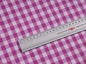 Biante Bavlnený behúň na stôl Olivia OL-020 Fialová kocka malá 45x180 cm