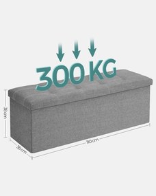 Dekorstudio Taburetka s úložným priestorom - sivá - LSF077G05V1