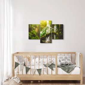 Obraz chameleóna (90x60 cm)