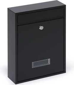 Poštová schránka pre zostavy, 350 x 260 x 80 mm, čierna