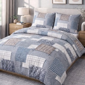 FLANELOVÉ OBLIEČKY FLANELOVE 140X200 CM, 1KS 70X80 CM VZOROVANÉ