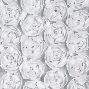 ZÁCLONA NA PÁSKE EVA MINGE ROSES6 140X270 CM BIELA