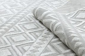 Koberec SOLE D3851 Boho, romby - ploské tkanie béžový