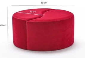 Červený taburet Alis – Artie