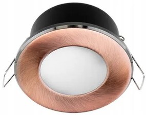 Podhľadové svietidlo Aqus okrúhle medené