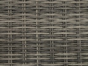 Deokork Ratanové stolík/taburet 73 x 73 cm BORNEO LUXURY (sivá)