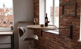 Nástenný otáčací stolík BAR - Ø 55 * 80cm