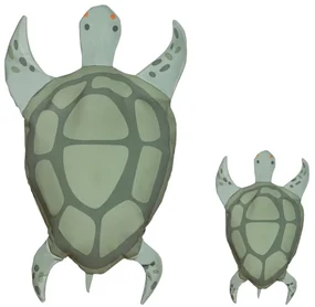 Zelený detský sedací vak Turtle - Little Nice Things