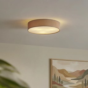 Moderné stropné svietidlo sivohnedé so zamatovým tienidlom 46 cm 3-svetlá - Luz