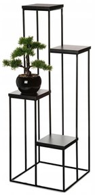 Kvetinový stojan LOFT 110 cm čierny