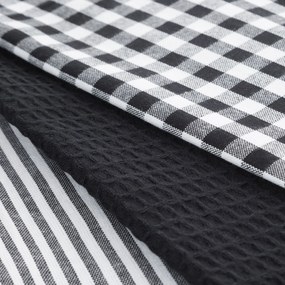 KUCHYNSKÁ UTIERKA LUCY SADA 3 KS 50X70 CM ČIERNE