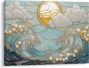 Obraz - 3D perly v oceáne (70x50 cm)
