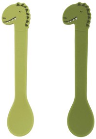 Detské silikónové lyžičky 2 ks Mr. Dino