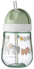 Tritánový detský hrnček v bielej a svetlozelenej farbe 300 ml Little farm – Mepal