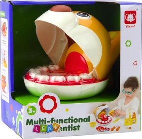 LEAN Toys Pes u zubára interaktívna hračka lekárska sada chorý zub