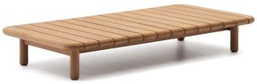 Záhradný odkladací stolík z tíkového dreva 70x140 cm Turqueta – Kave Home