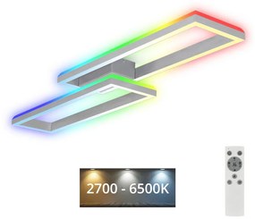 Brilo Brilo - LED RGBW Stmievateľný prisadený luster FRAME 2xLED/21W/230V 2700-6500K+ DO BL1285
